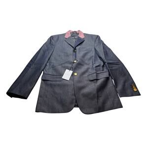 10-23 PAUL SMITH Men's Single-Breasted Blazer Grey Size 38/48